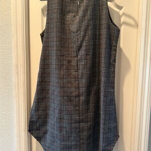 Plaid Sleeveless Tunic Top